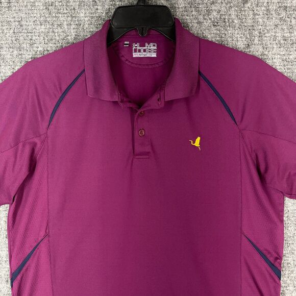 Under Armour Shirt Mens Medium Golf‎ Polo Heatgear Loose Short-Sleeve Purple - Picture 4 of 13